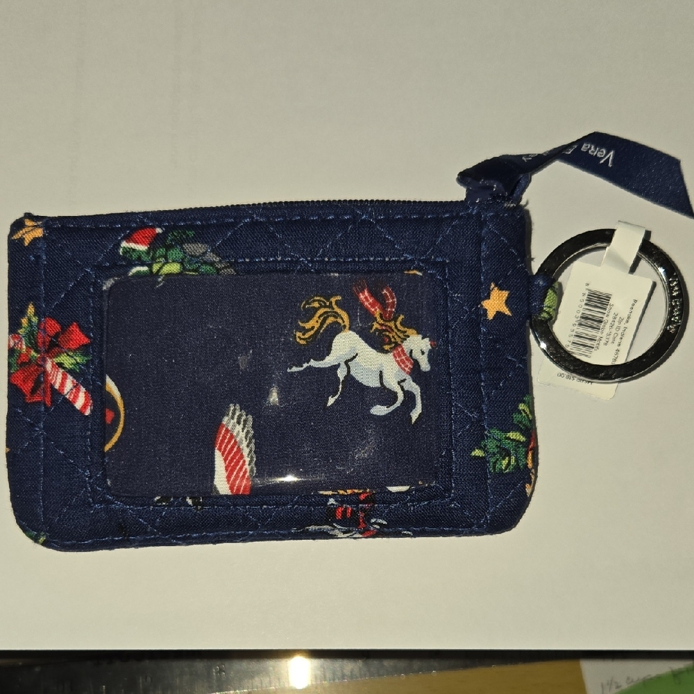 Vera Bradley Navy Key & Card Holder